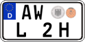 German license plate, Plates for oldtimers (type 