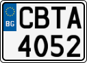 License plate of Bulgaria, Cars