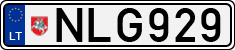 License plate of Lithuania, Cars