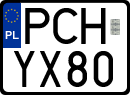 License plates of Poland, Special vehicles and motorcycles