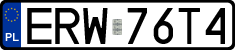 License plates of Poland, Regular car plates