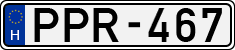 license plates of Hungary, Cars (1990)
