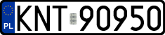 License plates of Poland, Regular car plates