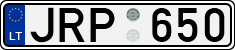 License plate of Lithuania, Cars