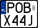License plates of Poland, Special vehicles and motorcycles