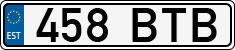 License plate of Estonia, Regular car plates