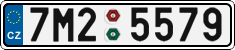 License plate of the Czech Republic, Cars (2001)