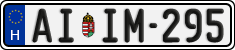 license plates of Hungary, Regular plates (2022)