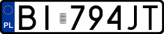 License plates of Poland, Regular car plates
