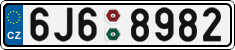 License plate of the Czech Republic, Cars (2001)