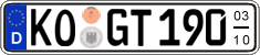 German license plate, Seasonal plates