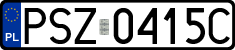 License plates of Poland, Regular car plates
