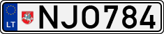 License plate of Lithuania, Cars