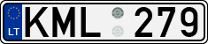 License plate of Lithuania, Cars