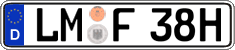 German license plate, Plates for oldtimers (type 