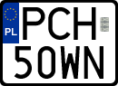 License plates of Poland, Special vehicles and motorcycles