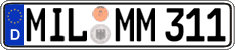 German license plate, Regular plates