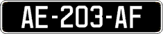 French license plate, SIV (oldtimers)