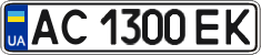 License plate Ukraine, Regular plates (2004)