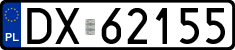 License plates of Poland, Regular car plates