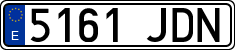 License plates of Spain, Ordinary (2000)