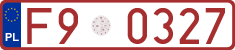 License plates of Poland, Provisional and testing
