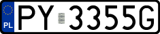 License plates of Poland, Regular car plates