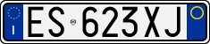 License plate of Italy, Cars (1994 year series)