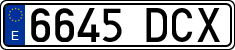License plates of Spain, Ordinary (2000)