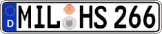 German license plate, Regular plates