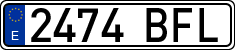 License plates of Spain, Ordinary (2000)