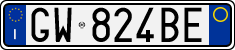 License plate of Italy, Cars (1994 year series)