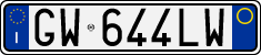 License plate of Italy, Cars (1994 year series)