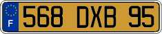 French license plate, FNI