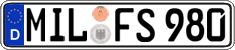 German license plate, Regular plates