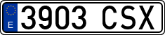License plates of Spain, Ordinary (2000)