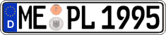 German license plate, Regular plates