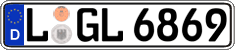 German license plate, Regular plates