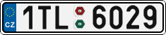 License plate of the Czech Republic, Cars (2001)