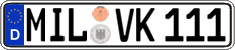 German license plate, Regular plates