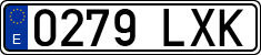 License plates of Spain, Ordinary (2000)