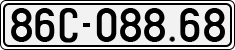 License plate of Vietnam, Cars