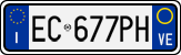 License plate of Italy, Cars (1994 year series)
