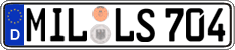 German license plate, Regular plates
