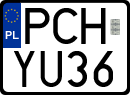 License plates of Poland, Special vehicles and motorcycles