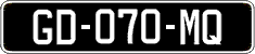 French license plate, SIV (oldtimers)