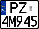 License plates of Poland, Regular car plates