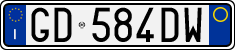 License plate of Italy, Cars (1994 year series)
