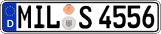 German license plate, Regular plates