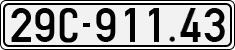 License plate of Vietnam, Cars
